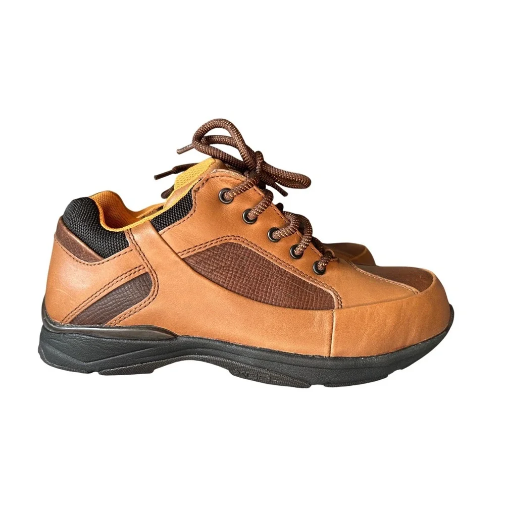 Rockport Works Mens Brown Leather Steel Toe Safety Boots RK610 Unisex M 9/W 10.5